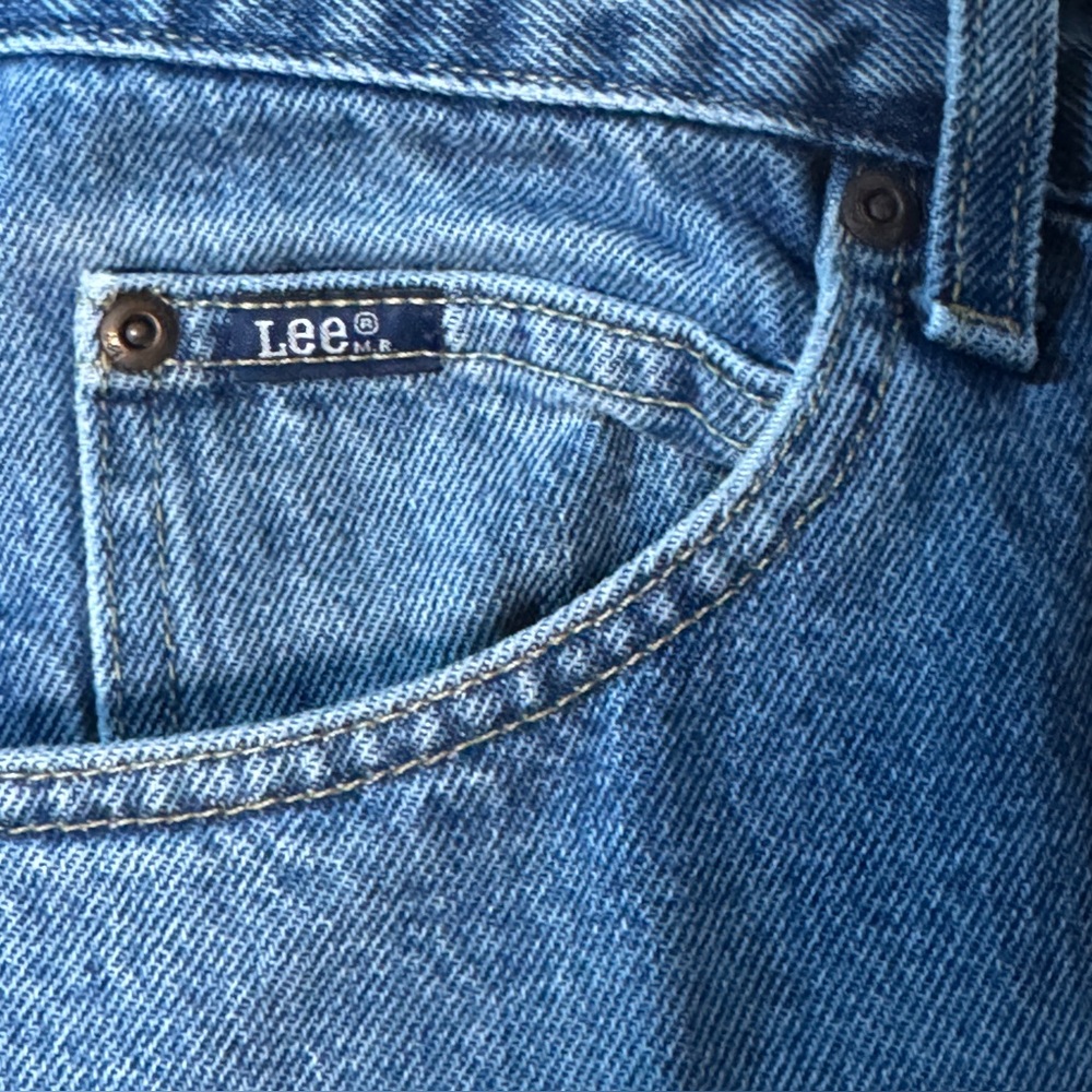LEE Regular Fit Straight Leg Pepper Stone Wash Blue Jeans Size 34 x 34 - Picture 5 of 12